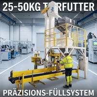Machine d'emballage semi-automatique pour aliments pour animaux de 25 kg et 50 kg pour petites entreprises avec trémie et ensacheuse