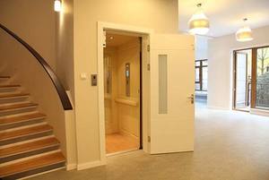 Ascenseur domestique abordable, style moderne, ascenseur pour maison à petit puits, miroir mural / porte automatique - Product Image 3