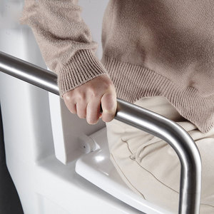 Barre d'appui WC Baiyurui en acier inoxydable 304, forme en U, brossée, antidérapante, pour personnes âgées et handicapées, support de sécurité pour salle de bain - Product Image 2