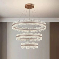 Lustre en fer de style minimaliste français et nordique, finition or/noir, garantie de 3 ans, luminaire de plafond DIY pour salon