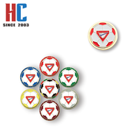 Épinglette en émail souple personnalisée en usine depuis 20 ans, modèle Path Finder Class Spinner Pin, pour Camporee chrétien Adventiste, thème ballon de football