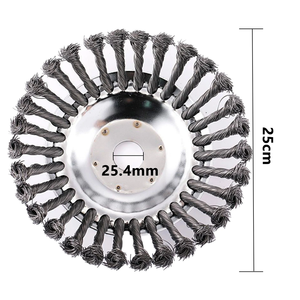 Tête de coupe-bordures en fil d'acier de 6, 8 et 10 pouces pour désherbeur de jardin, lame de tondeuse à gazon, outil de désherbage électrique - Product Image 1