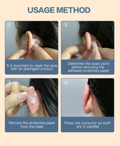 Vente en gros de bandes de correction d'oreilles pour bébés, transparentes, en silicone médical, pour une correction instantanée - Product Image 5