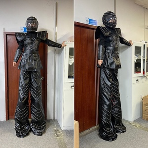 Costume de <span class=keywords><strong>robot</strong></span> LED pour femmes Costumes de marcheur sur pilotis lumineux avec casque de couleur pour bar, fête et spectacle. - Product Image 3