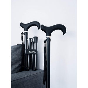 Bastón Plegable, Bastones para Caminar para Personas Mayores, Negro, Aluminio, KMINA, K10019 - Product Image 5