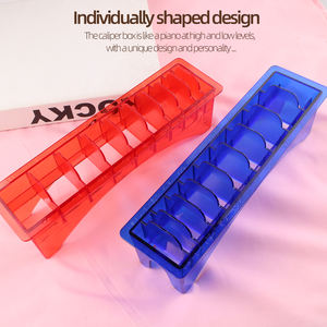 Boîte de plateau de gardes personnalisée Guides Peignes de limite Garde magnétique multicolore pour boîte de plateau de gardes de tondeuse transparente - Product Image 6