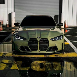 WRAPMASTER Hochleistungs-TPU 1,52*15m Glänzende Khakigrüne Farbige PPF-Lackschutzfolie Anti-Vergilbung Nassinstallation - Product Image 1