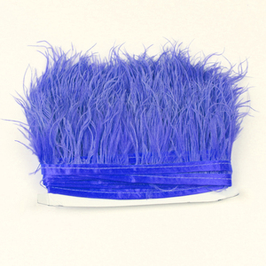 Nhà Máy Bán Hàng Trực Tiếp Cầu Vồng Màu Vàng Lông Lông 2-7Inch 1Ply Đà Điểu Lông <span class=keywords><strong>Fringe</strong></span> Trim Cho Váy - Product Image 2