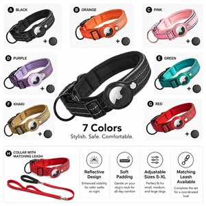 Collier de suivi intelligent pour animaux de compagnie en nylon avec localisateur, couleur rouge, collier <span class=keywords><strong>GPS</strong></span> pour <span class=keywords><strong>chien</strong></span> - Product Image 6