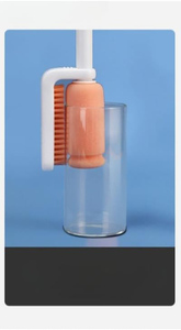Multi-functional <b>Sponge</b> Cleaning Brush Long <b>Handle</b> Cup Cleaning Brush Double Head Design Baby Bottle Cleaning Brush - Product Image 4