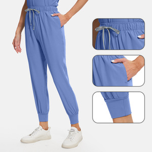 <span class=keywords><strong>Divisa</strong></span> <span class=keywords><strong>Ospedaliera</strong></span> Rossa OEM 2026 Comoda per Donne, Set Uniforme Spa <span class=keywords><strong>Blu</strong></span> in Spandex Morbido a Maniche Corte per Infermiere - Product Image 4