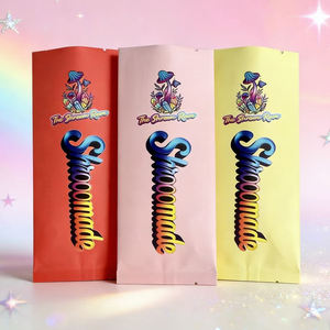 Sachet en aluminium à trois côtés scellés sur mesure, sachet thermoscellable pour aliments, sachet pour en-cas de champignons, sachet pour poudre à boire, emballage - Product Image 1