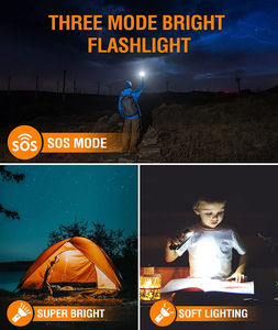 30000mah Flashlight <b>Charger</b> Ipx7 Waterproof Shockproof External <b>Battery</b> Pack Outdoor Camping <b>Solar</b> Power Bank - Product Image 4