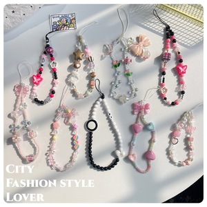 Lanière <span class=keywords><strong>de</strong></span> <span class=keywords><strong>téléphone</strong></span> Girly Heart Crystal chaîne décorative Butterfly Love Spice Girl y2k Sweet cool hand string chaîne <span class=keywords><strong>de</strong></span> <span class=keywords><strong>téléphone</strong></span> portable - Product Image 1