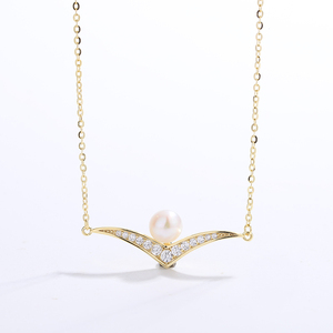 Collar de Plata S925 con Perla de Agua Dulce en Forma de Corazón, Colgante con Circonitas, Joyería Elegante, Regalo Romántico para Mujer - Product Image 3