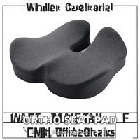 Coussin de siège en mousse à mémoire de forme en forme de U, 100% polyester tricoté, antidérapant, orthopédique, soulagement des douleurs de la prostate, du coccyx, de la sciatique et du dos