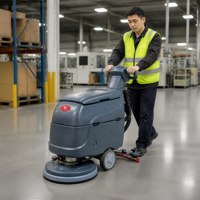 Nettoyeur de sols autopropulsé CleanHorse H10, machine de nettoyage de sols à batterie, laveuse-sécheuse pour usine d'électronique