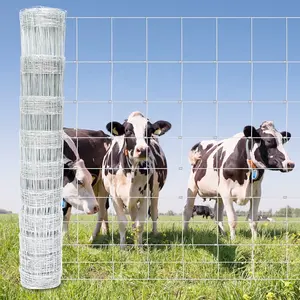 Hinge Joint Farm Fence 4ft High Galvanized Field Wire Fencing Heavy Zinc Coating Cattle Fence Grass Fence Deer Fence