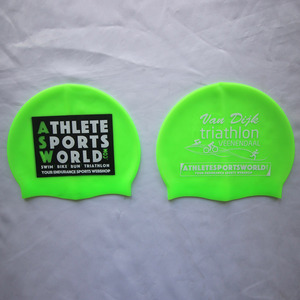 Cá nhân hoá tùy chỉnh in logo bơi không thấm nước mũ Mũ Silicone Bơi cap - Product Image 3