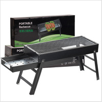 Barbecue portable d'extérieur grill four à charbon de bois domestique