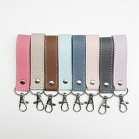 Porte-clés en cuir PU couleur bonbon porte-clés de voiture de mode porte-clés de sac Portable pendentif porte-clés pour la Promotion anniversaire noël