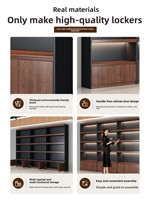Étagère murale multifonctionnelle en bois moderne pour salons de beauté, animaleries, et stockage de tabac et d'alcool