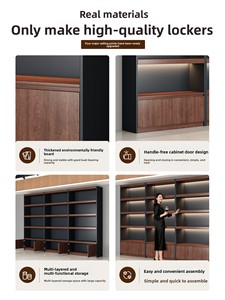 Étagère murale multifonctionnelle en bois moderne pour salons <span class=keywords><strong>de</strong></span> beauté, animaleries, et stockage <span class=keywords><strong>de</strong></span> tabac et d'alcool - Product Image 3