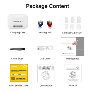Jinghao Mini Cic Tiếng Ồn Hủy Bỏ Thân Thiện Với Môi Vô Hình Analog Máy Trợ Thính Thiết Bị Có Thể Sạc Lại Cho Người Cao Niên - Product Image 6