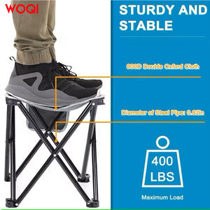 Mesa Plegable para Exteriores Woqi, Cuadrada de 12.5 Pulgadas, de Acero Inoxidable, Portátil, para Camping y Picnic, con Bolsillo de Malla para Almacenamiento - Product Image 4