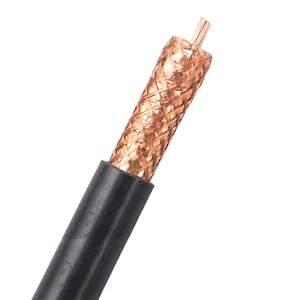 50 ohm cabo RF duplo escudo cobre puro SYV50-3/5/7 cabo coaxial