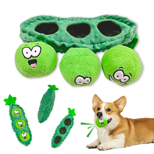 Giocattoli di Lusso in Peluche per Cani Lynpet, Novità Multifunzione a Forma di Baccello, Gioco Nascondino Staccabile Anti-Noia con Suono - Product Image 1