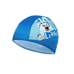 Fábrica Atacado Cor Impressão Personalizado Colorido Esporte Banho Cap Impermeável Natação Caps Para Unisex
