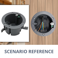 Boîtier de dérivation pour PC, interrupteurs, résistant au feu, testé ETL, protection IP44, 4,24 pouces, amélioration de l'habitat KEYGMA YGC-18CU