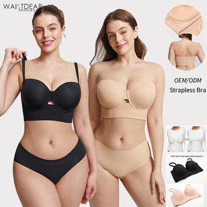 Soutien-gorge <span class=keywords><strong>bustier</strong></span> push-up invisible à armatures pour femme, <span class=keywords><strong>grande</strong></span> <span class=keywords><strong>taille</strong></span>, <span class=keywords><strong>sans</strong></span> bretelles, pour le quotidien et les mariages - Product Image 1