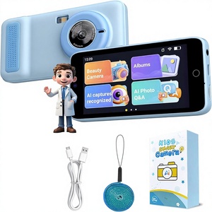 Caméra intelligente pour enfants avec reconnaissance photo WiFi, <span class=keywords><strong>chat</strong></span> vocal, écran tactile de 4 pouces, CCD, enregistreur vidéo numérique MicroSD, jouet éducatif - Product Image 1