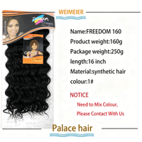 Extensions de cheveux synthétiques BELEZA, tissage bouclé, 16 pouces, 160g, couleur naturelle, extensions de cheveux à ondulations profondes