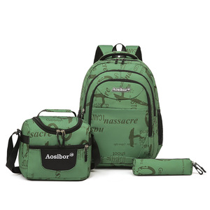 Manufacturer Wholesale Large Capacity <b>Backpack</b> 3-piece Set, Multifunctional <b>Backpack</b> for Boys - Product Image 3