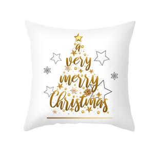 بيع بالجملة غطاء وسادة عيد الميلاد وسادة مطبوعة عطلة وسادة للمنزل وسادة ذهبية - Product Image 4