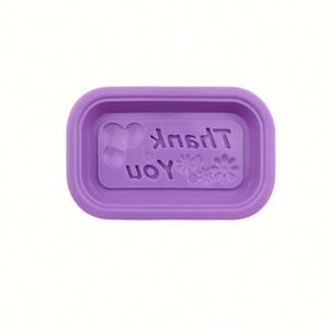 Moldes de silicona para jabón con palabras de agradecimiento, molde para hornear, decoración de pasteles, forma rectangular, molde para velas, gran venta, OEM/ODM - Product Image 3