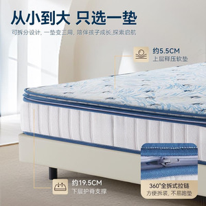 Colchón Híbrido Navigator 1200x2000mm con Cubierta de Látex Firmeza Media Antibacteriano Ropa de Cama Infantil - Product Image 2