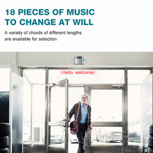 Chất lượng cao Cửa hàng tiện lợi không dây hồng ngoại kích hoạt cửa lối vào bằng giọng nói nhắc nhở <span class=keywords><strong>PIR</strong></span> cảm biến chuyển động an ninh chuông cửa - Product Image 3