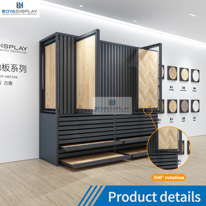 Tùy chỉnh kéo ra xoay sàn gỗ đứng gỗ cứng gạch Gốm Đá Cẩm Thạch Granite hiển thị kết hợp tủ - Product Image 3