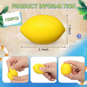 Juguete Antiestrés de Espuma PU Sezhicai Mini, Pelota Antiestrés en Forma de Limón Pequeña para Niños de 5 a 7 Años, Unisex - Product Image 2