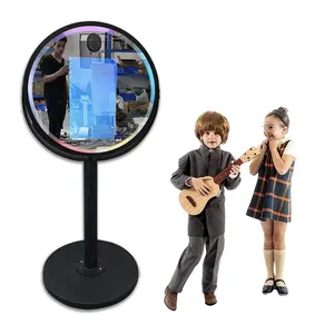 Fast DHL Shipped In 48h Magic Mirror Photo Booth With Camera And Printer For Events Smart Touch Screen Photo Booth For Sale