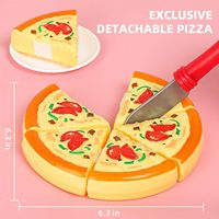Jouets de cuisine pour enfants d'âge préscolaire, faire semblant de couper des pizzas, des fruits, des légumes, des aliments factices, ensembles de jouets pour enfants, filles, garçons, cadeau d'anniversaire