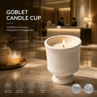 YBH Decoración para el Hogar Personalizada, Recipiente de Cerámica para Velas de 150 ml, Ecológico, Venta al por Mayor, Envase Vacío, Recipiente Tipo Cáliz con Diseño Moteado