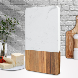 Nuovo prodotto tagliere per formaggi in legno di Acacia di marmo all'ingrosso - Product Image 1