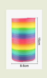 Hot Sell Large Jumbo Plastic Rainbow Circle <strong>Toy</strong> for Children Aged 5 to 7 Classic for Magic <strong>Slinkying</strong> Spring Coil <strong>Toy</strong> - Product Image 5