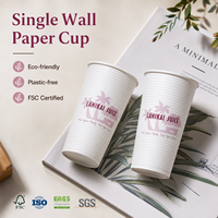 Vaso desechable de café para llevar, resistente a altas temperaturas, base fiable, para café y repostería de cafeterías locales