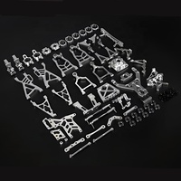 Kit de pièces de rechange améliorées, pièces en métal CNC entièrement en aluminium pour voiture RC Rofun Rovan BAHA 1/5, buggy 855401 855402